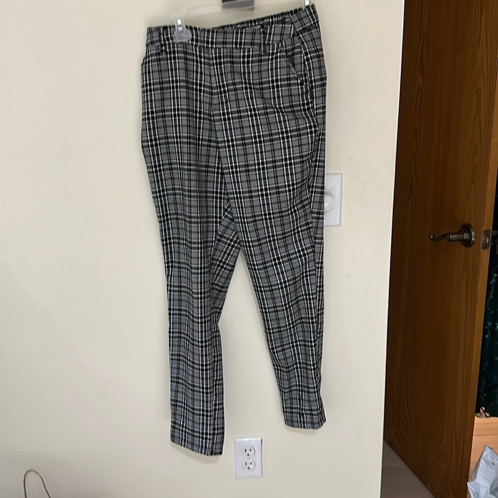 Black and White Checkered Pants